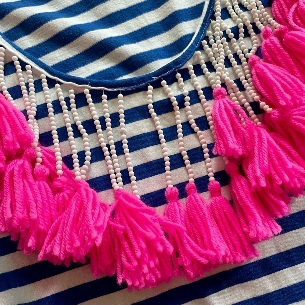 𝅺PHILOSOPHY Stripe Tassel Dress - Picture 7 of 10